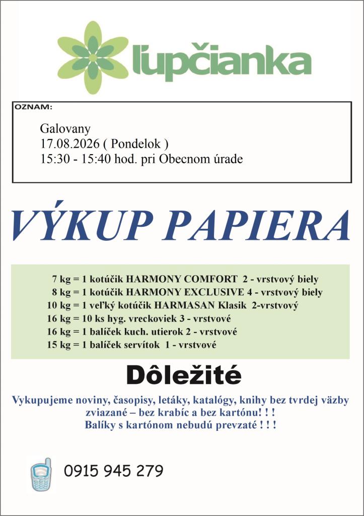 Výkup papiera